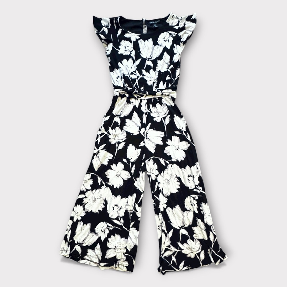 Cynthia Rowley Floral Cropped Wide-Leg Jumpsuit Size XS